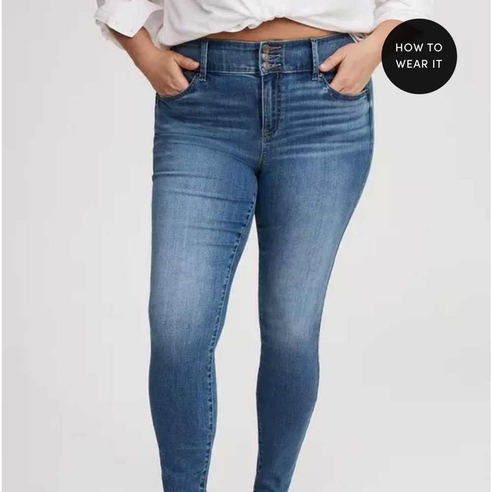 NWT- Torrid Jegging Skinny High Rise Blue Women's Jeans 20 Short
